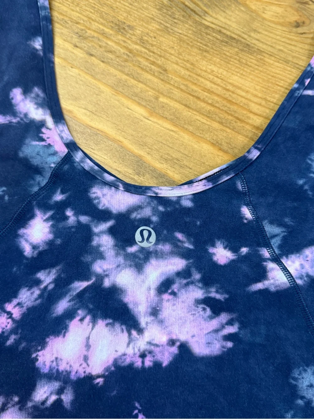 Lululemon Women's Align Tie-Dye Athletic Cropped T-Shirt